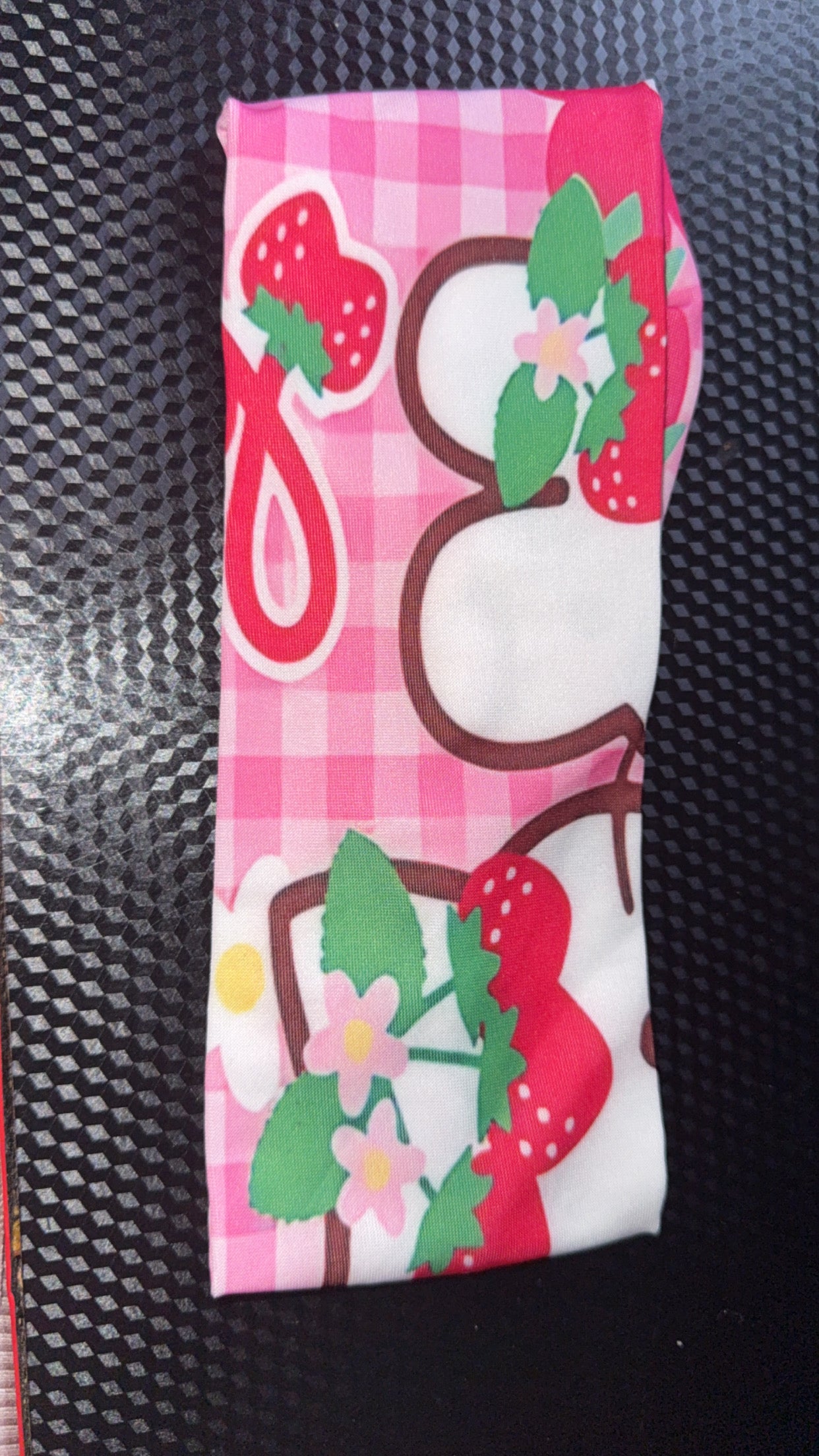 🍓💖 “Strawberry Kitty Glam” Headband ✨🎀